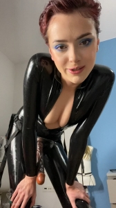 Lady Perse - JOI By Your Mistress In Latex Catsuit