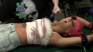 TickledPink – ok, Its time to strap PINKY down to the bench GOOD! [bdsm sex videos bdsm porn watch]