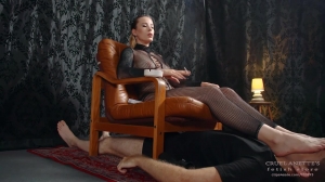 Mistress Anette - Smoking in chair