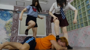 FaceSlap Japan Super Hard - Super Cruel Face Kick and Facesit By Girls