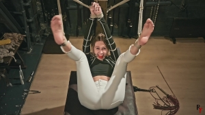 Ivanka – Legs Up Bondage, Foot Worship, Tickling, and Bastinado