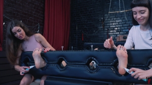 Big Triple Tickling with Anna Luna, Kristy, and Dark Ariel – Part 1 Kristy and Anna + Ticklish Fo...