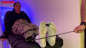 Military girl's feet are punished (Custom)