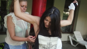 TickleTherapy – Sabina four hands stand up tickle therapy TickleTherapy – Sabina four hands stand up tickle therapy