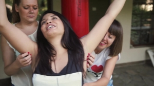 TickleTherapy – Sabina four hands stand up tickle therapy TickleTherapy – Sabina four hands stand up tickle therapy