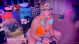 HaleyFarts - Stoner Gamer Girl Indica Gets Off Tormenting Slave Part 2