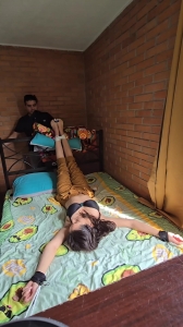 FancyFeetTopModels – mich is tied to the bed and gets her feet and armpits tickled FancyFeetTopModels – mich is tied to the bed and gets her feet and armpits tickled