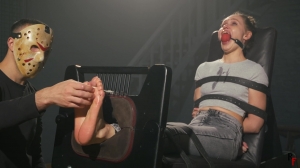 RFStudioProduction – Ivanka – Tickling Her Sexy Bare Feet in Stocks + BallGag