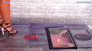 Under Amber - Busting The Cum From His Balls Under My Strappy Metal Heels