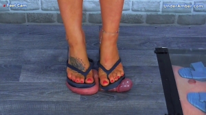 Under Amber - Jumping On Your Cock - Balls In My Old Flip Flops
