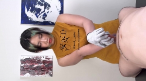 Mistress Ann - Glans Scrubbing With Rough Gloves