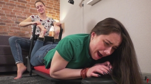 RFStudioProduction – Leya Tickles Tonya's Feet in Tickling Device RFStudioProduction – Leya Tickles Tonya's Feet in Tickling Device
