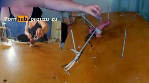 PAZUZU ZU - I Made Him Cum Twice In The Milking Table - Ruined Orgasm