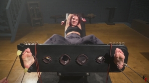 RFStudioProduction – Venera – First Time Foot Tickling in Stocks