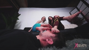 XbratsBrattyFootGirls - Sablique   Indica - Our Feet Reek-Femdom,Fetish ,Footworship