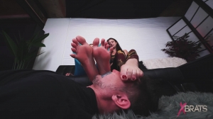 XbratsBrattyFootGirls - Sablique   Indica - Our Feet Reek-Femdom,Fetish ,Footworship