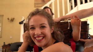 LovelyLaughTickling – Time for Margot to experience the Stocks-mff, TicklingFeet,