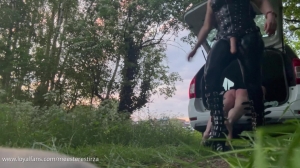 MistressTirza - Female Domination Spitting Smoking Dildo Fucking In The Car - MEESTERES TIRZA - K...