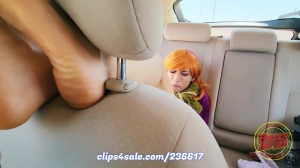 TickleTrash – Daphne Cosplayer Gets Tickled With Toys-HD, mf, TicklingFeet