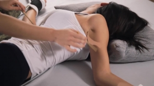 TickleTherapy – Sandra faceup tickle therapy by Masha Fox-ff, HD, TicklingUpperBody