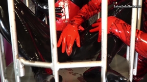 Rubberdolls - Latex Lara And Lola Noir - Used In The Birdcage-Fetish