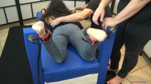 TicklishIntentions – Anna – Soles-up on the Bench-mmf, TicklingFeet, TicklingUpperBody