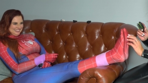 PolishMistressClips – Spider Woman (Weronika) Is Ticklish And Catwoman Sophia  Uses It – Part 1-f...