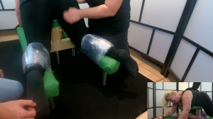 TicklishIntentions – Carolin – Tickled on the Spanking Bench- mff, TicklingFeet, TicklingUpperBody