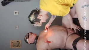 Mistress Makarenn - Waxplay and Nipple Torture-HandjobAndMilking