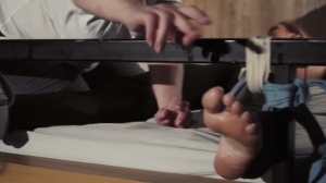 TickleTherapy – Rhythmic gymnast Zhenia tickled by Nika- ff, HD, TicklingFeet