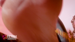 FEMDOMSQUAD Video Store - I play with the leashed foot slave-Fetish