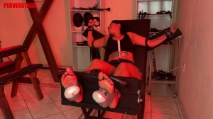 Perverstage – Is this a reward or a punishment for Montserrat- mmf, TicklingFeet, TicklingUpperBody