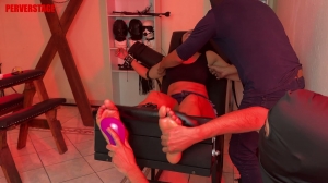 Perverstage – Is this a reward or a punishment for Montserrat- mmf, TicklingFeet, TicklingUpperBody