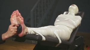 RFStudioProduction – Astrid in a Sleek Microfoam Cocoon Part 4- mf, TicklingFeet