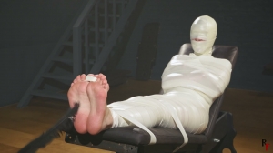 RFStudioProduction – Astrid in a Sleek Microfoam Cocoon Part 4- mf, TicklingFeet