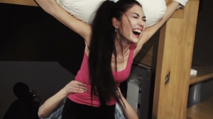 TickleTherapy – Journalist Elvira standup tickled by Elya- ff, TicklingUpperBody