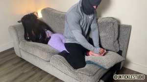 UkTickleStudio – Tara's Tickling Test on the Sofa- mf, TicklingFeet