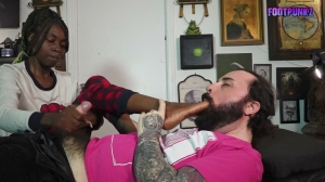 Footpunkz - Doordash Girl Calls out of Work to Give Stinky Foot Smelling Handjob-Fetish