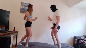 German Balls Busted - Ballbusting Im Blauen Bikini Top-BallAbuse