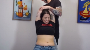 TickleTrash – Aria 's Ticklish Bet (Custom)- mf, TickleTummy, TicklingUpperBody