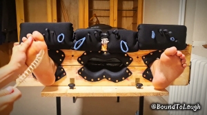 BoundToLaugh – Gagged, Blindfolded, and Mummified — Completely Helpless for Foot Tickling- mf, Ti...