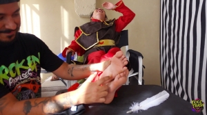 TickleTrash – Fire Nation Princess V S  Tickle Tools- Asian, HD, mf, TicklingFeet